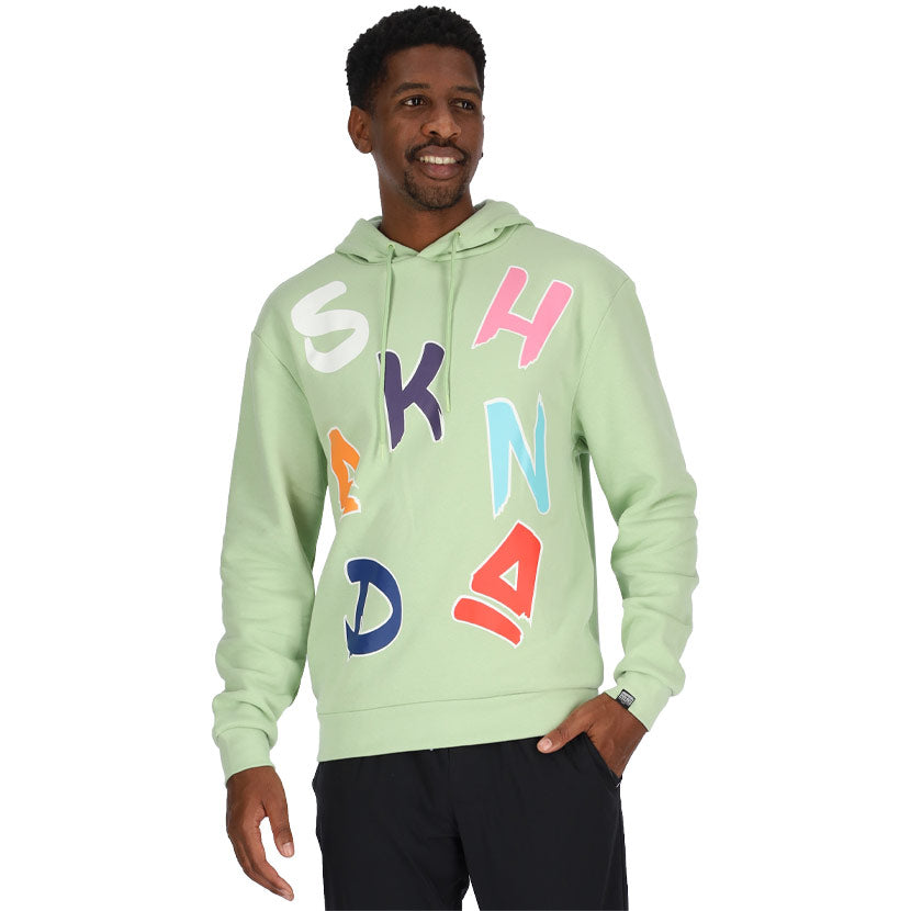 Skhanda World Spell Out Letter Hoodie Green