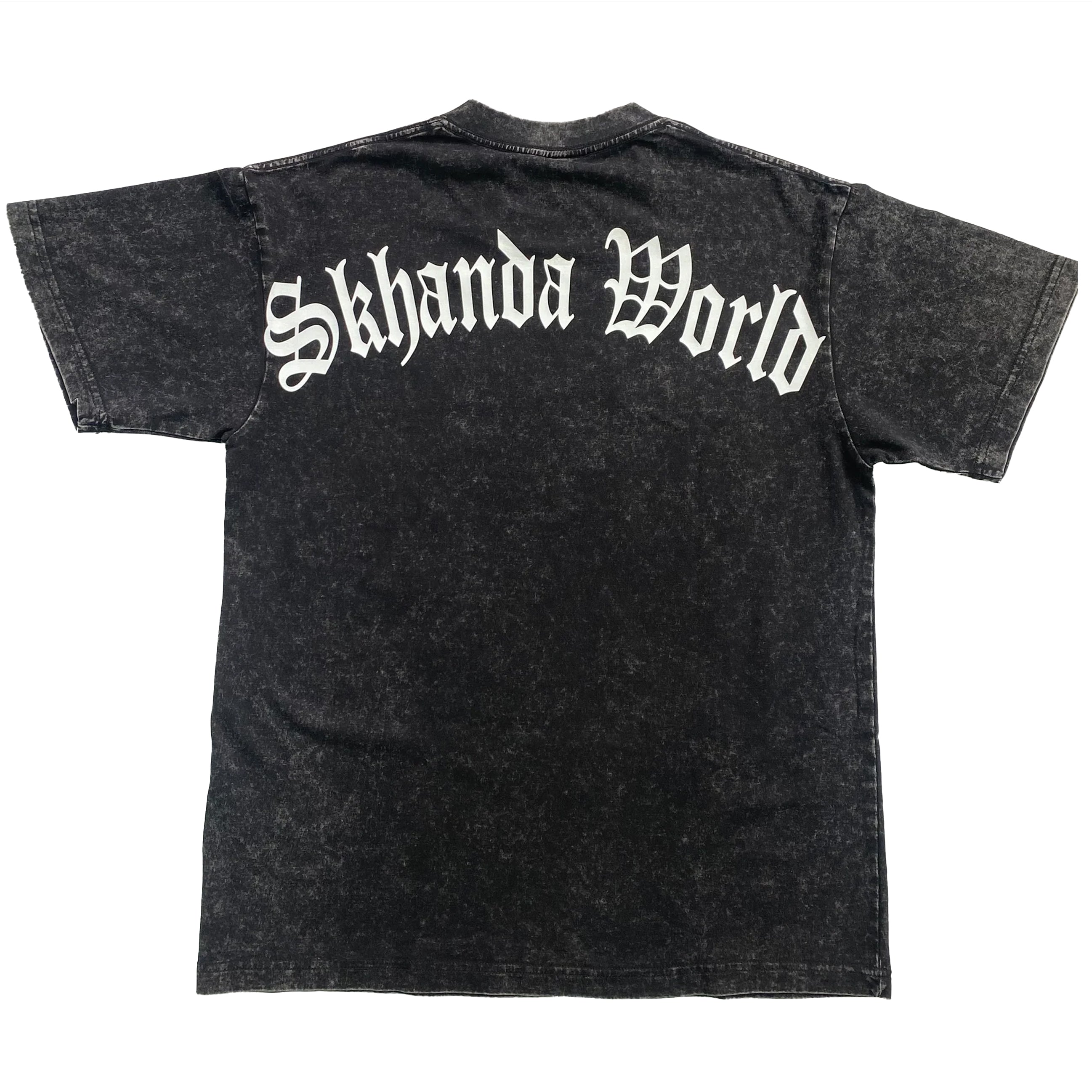 Skhanda World Ice-Cream Rockstar T-Shirt Stone Wash Black