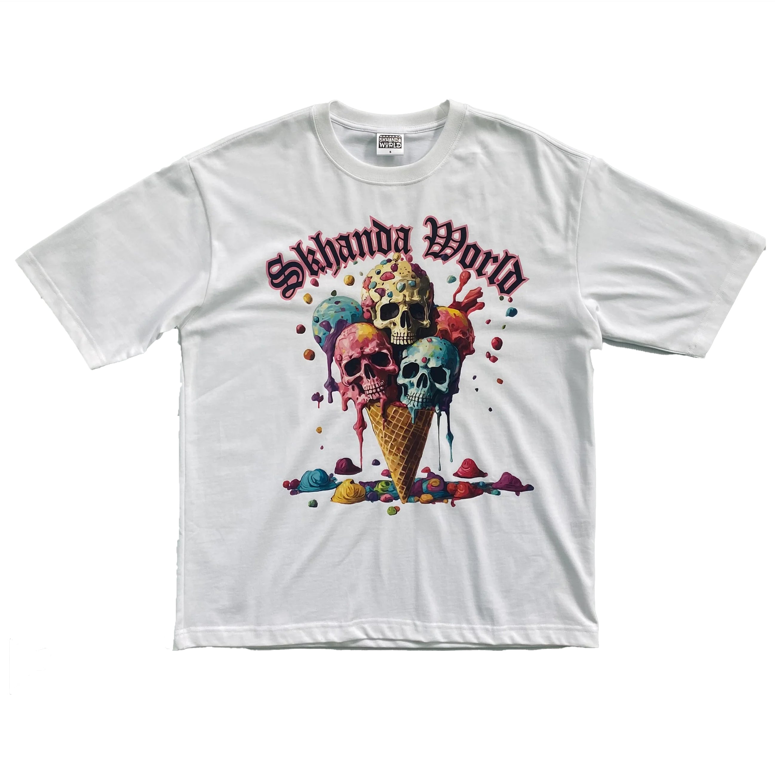Skhanda World Ice-Cream Rockstar T-Shirt White