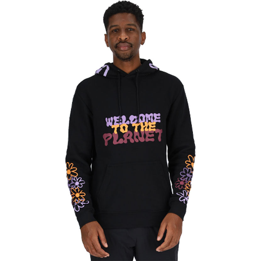 Skhanda World Floral Sleeve Hoodie Black