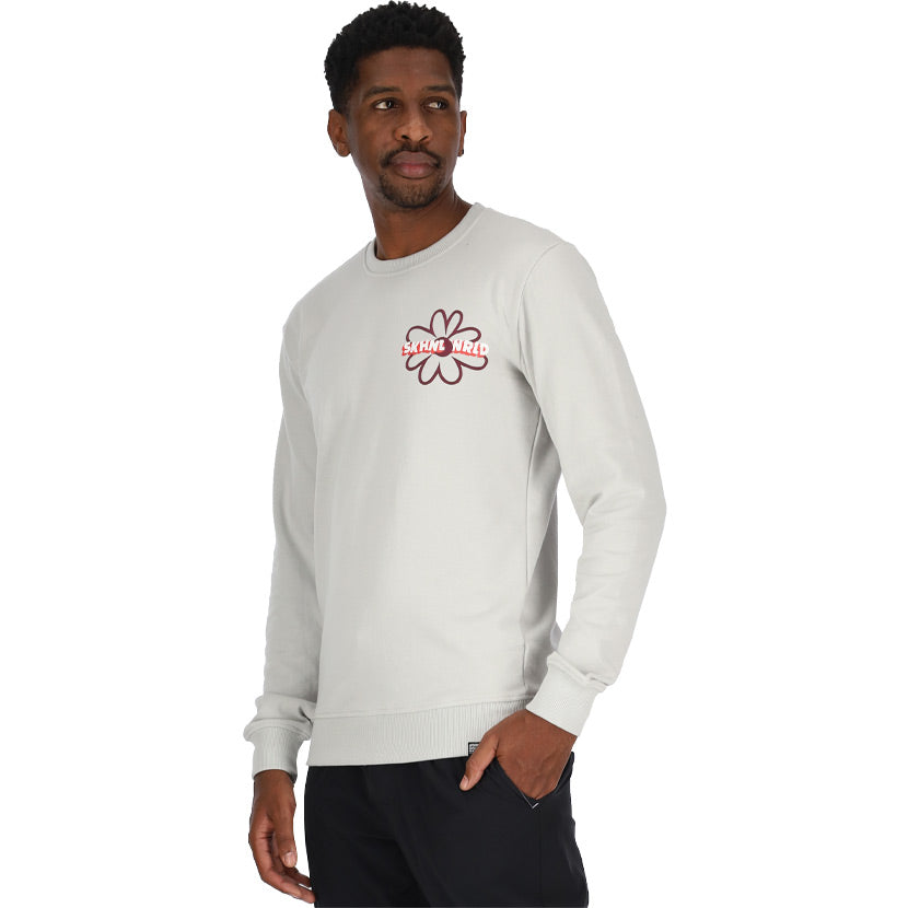 Skhanda World Sticky Note Crew Neck Sweater Grey