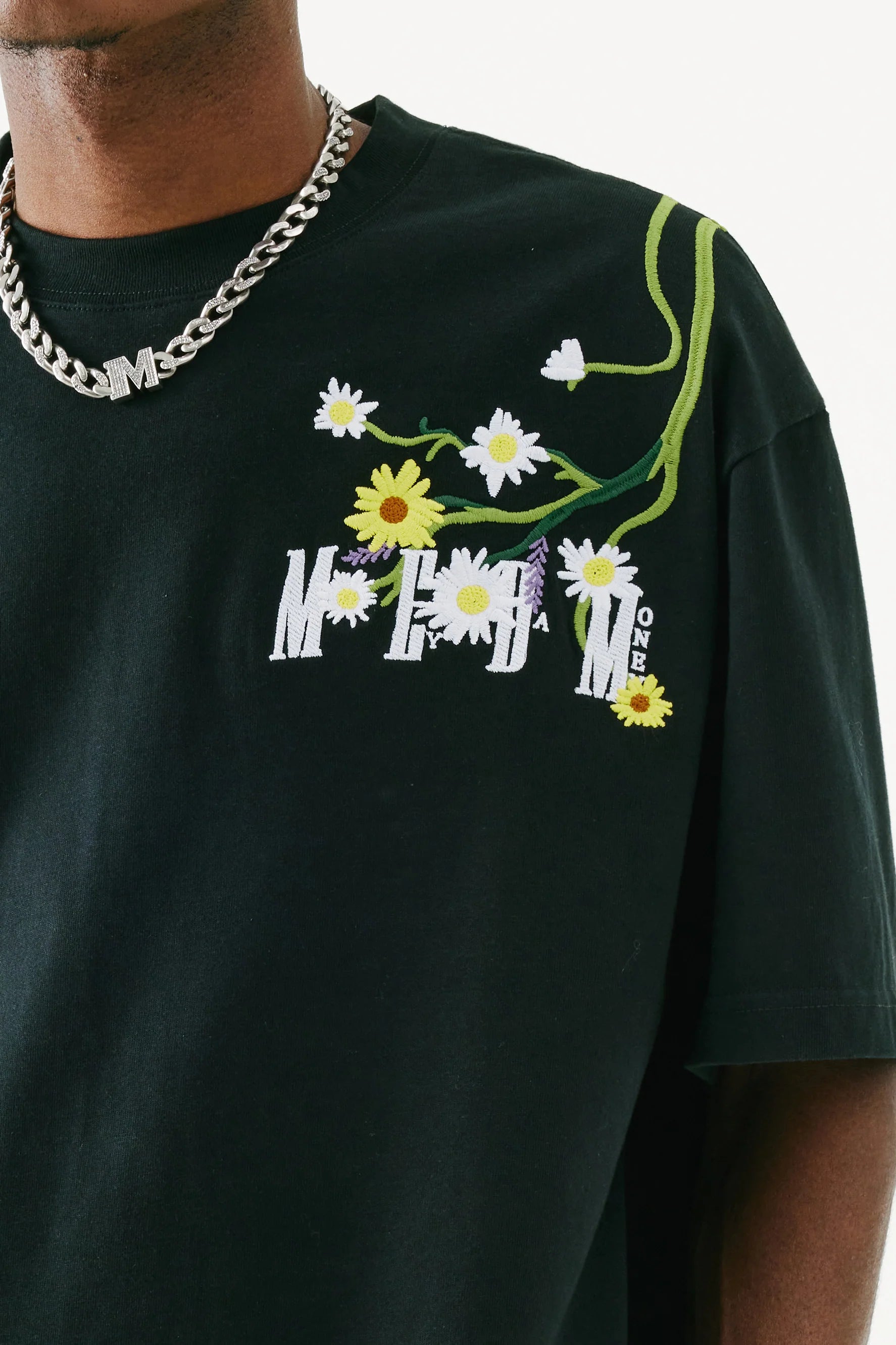 MEDM Crochet Floral T-shirt