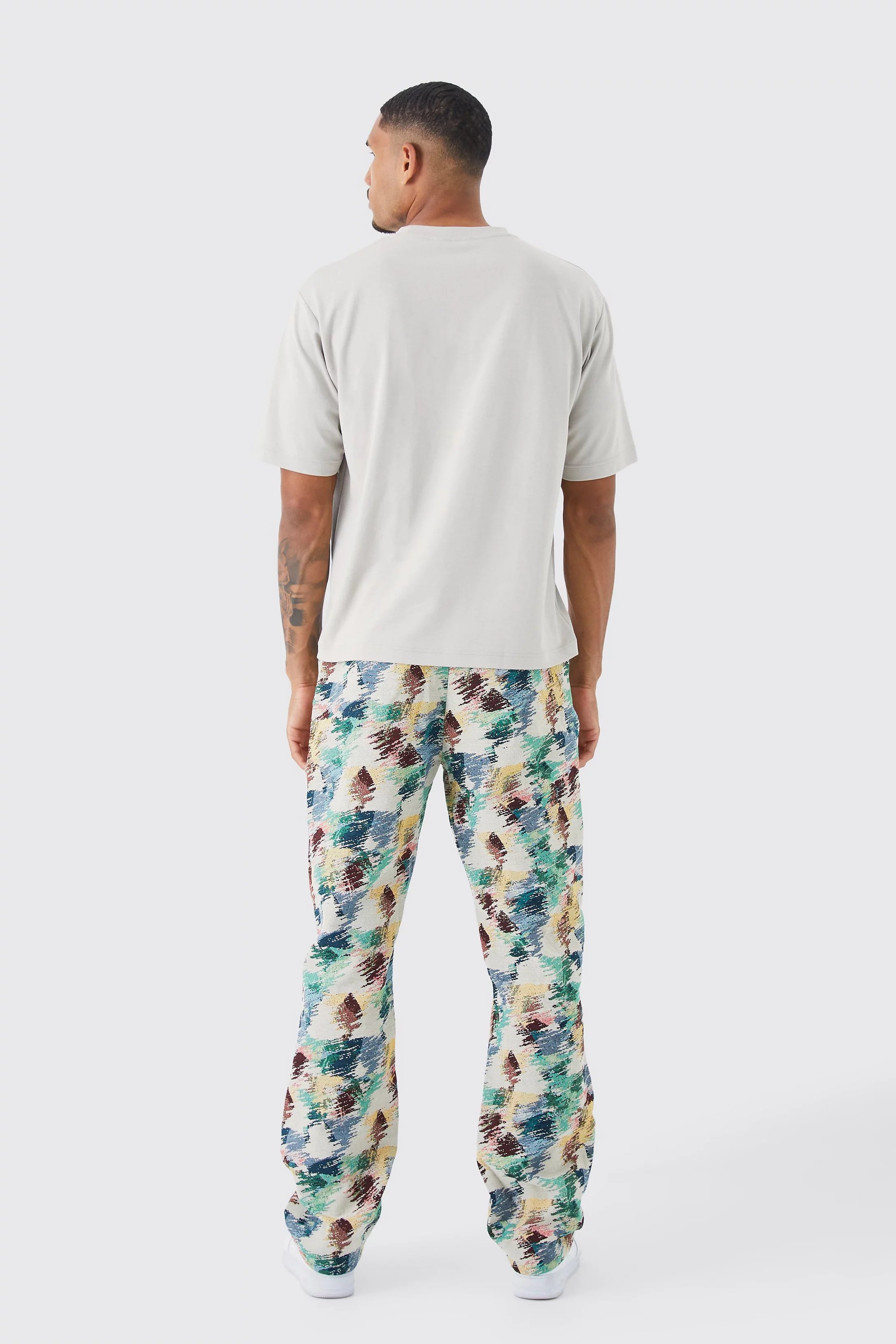 Tall Fixed Waist Relaxed Tapestry Pants